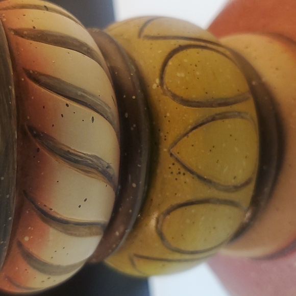 2004 Julie Ueland Designer SouthWest Painted 11.5 Pillar acandle Holder - Picture 14 of 16